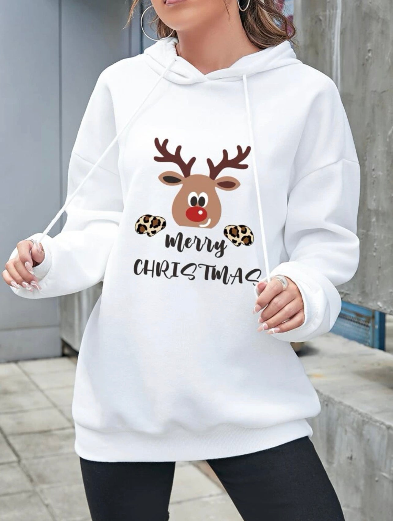 Merry Christmas Deer Hoodie