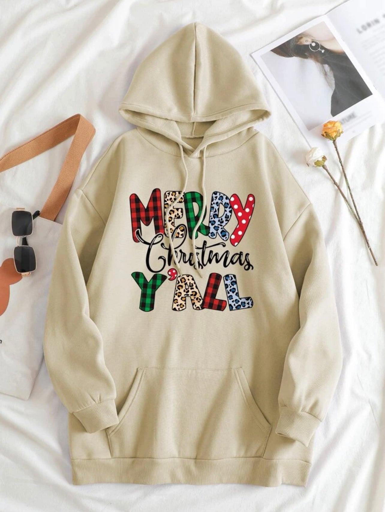 Beige Holiday Hoodie
