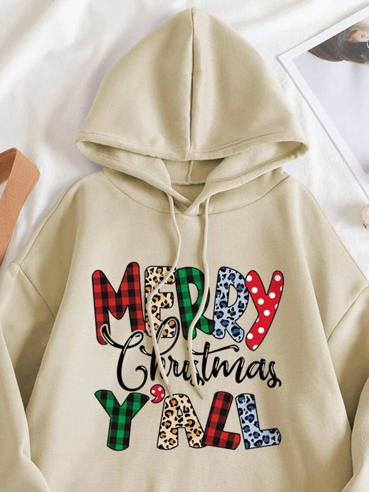 Beige Holiday Hoodie