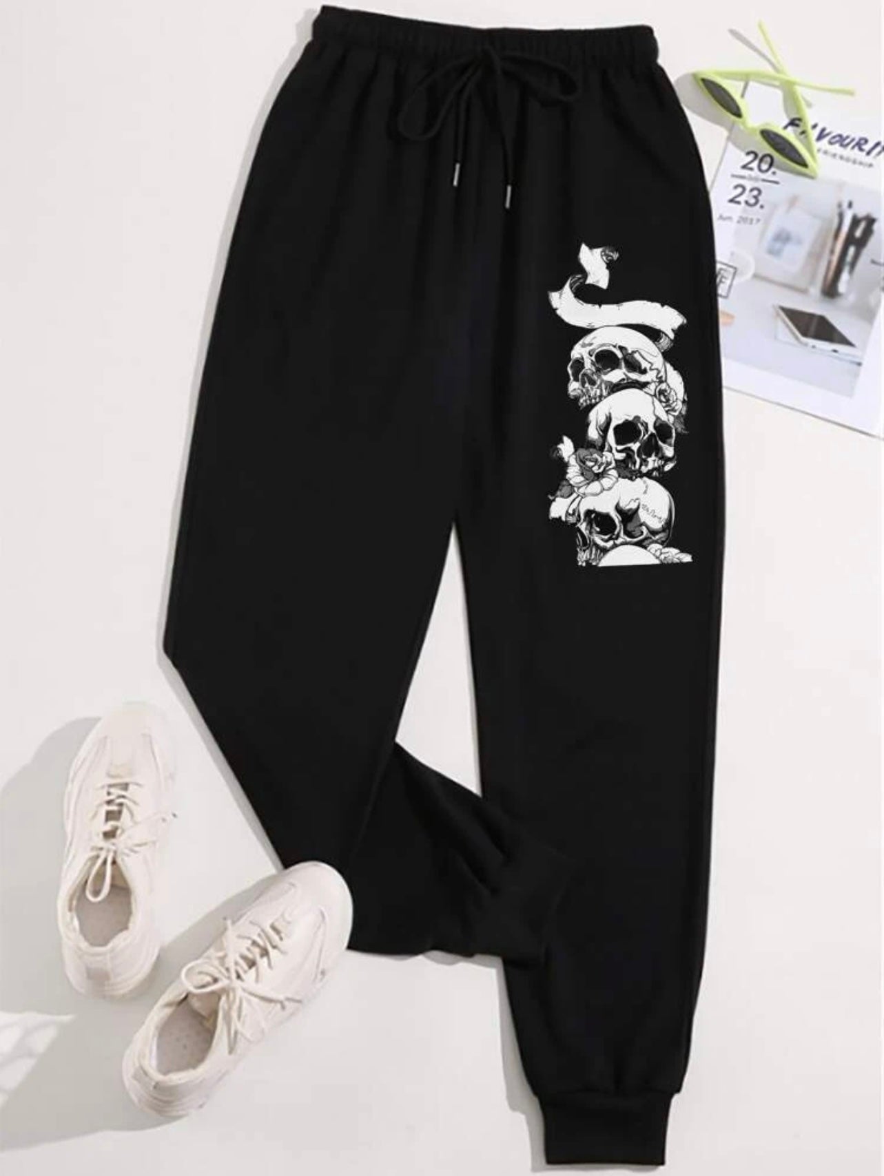 Skulls Black Sweatpants