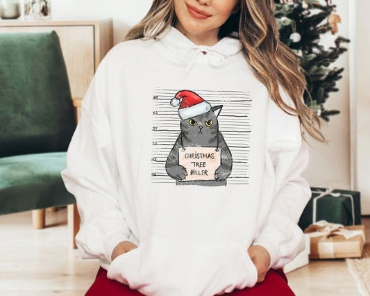 Christmas Cat Killer Hoodie