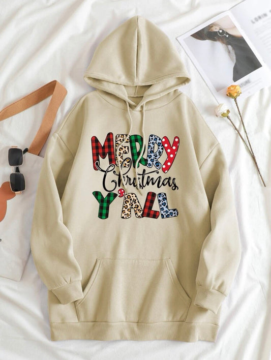 Beige Holiday Hoodie