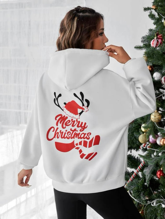 Holiday White Hoodie