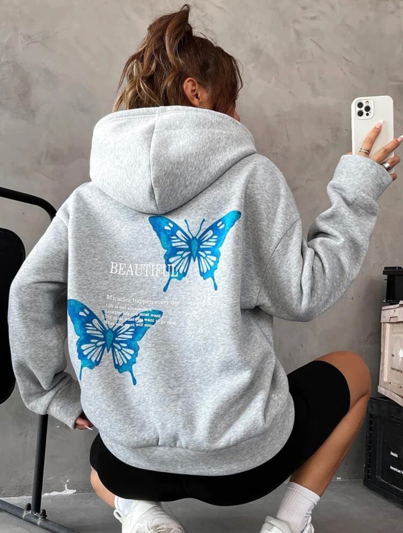 Hoodie butterfly hot sale