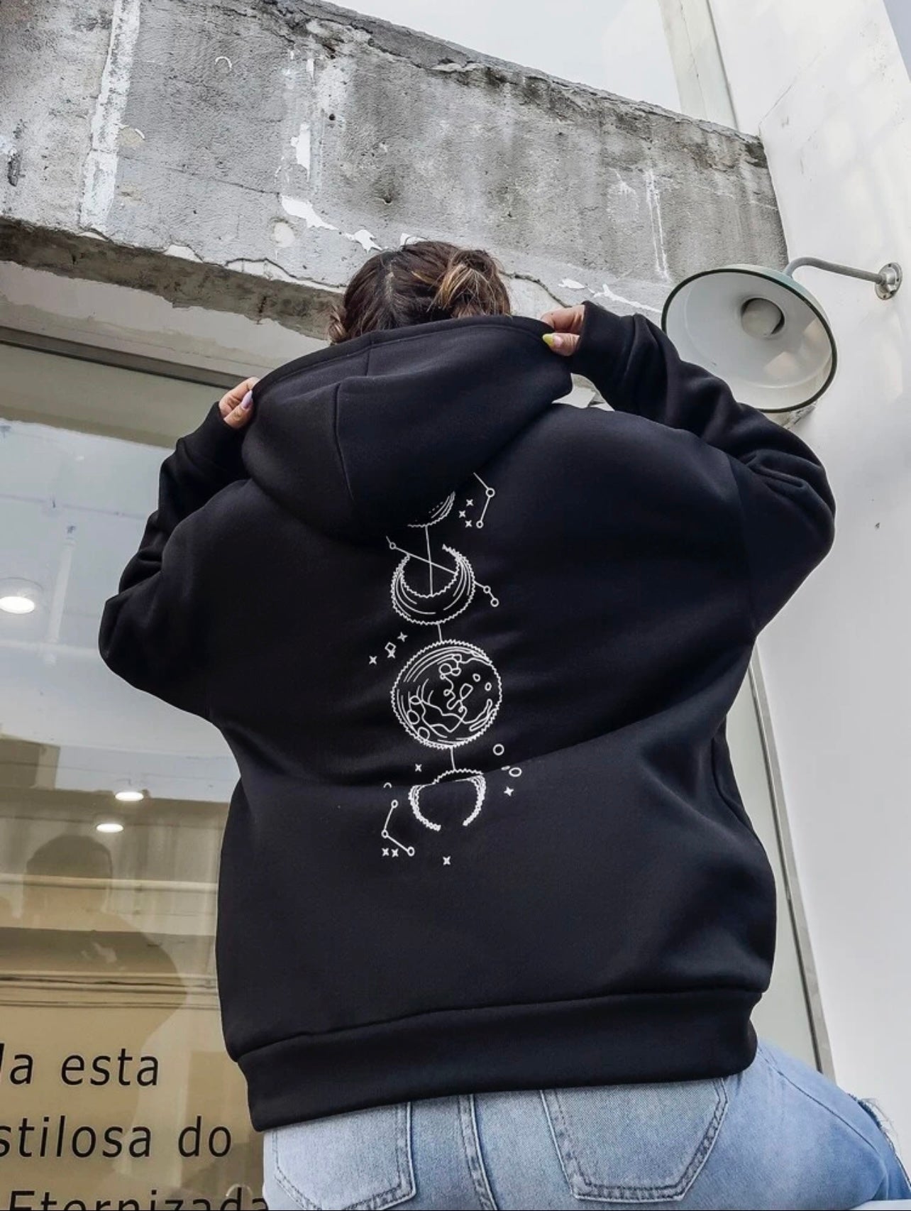 Black 2024 moon hoodie