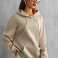 Blue Butterfly Beige Hoodie