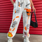 Orange Skull Sweatpants