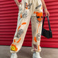 Orange Skull Sweatpants