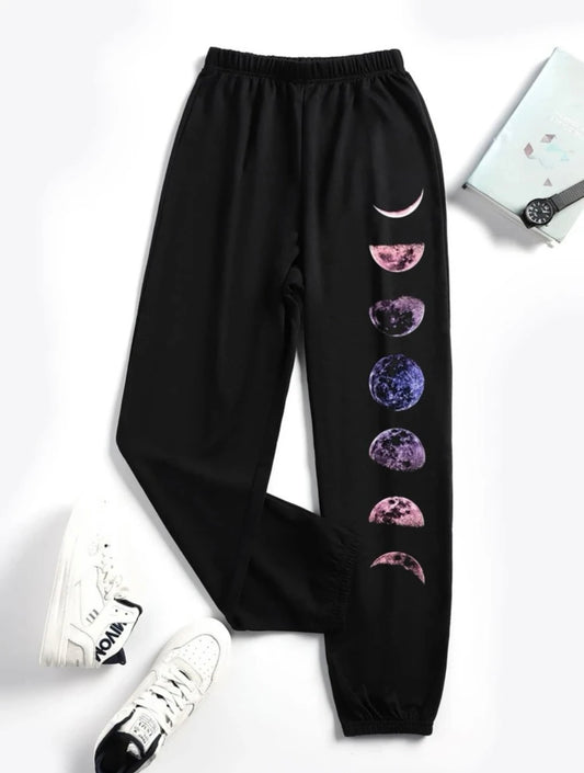 Colored Moon Phases Sweatpants