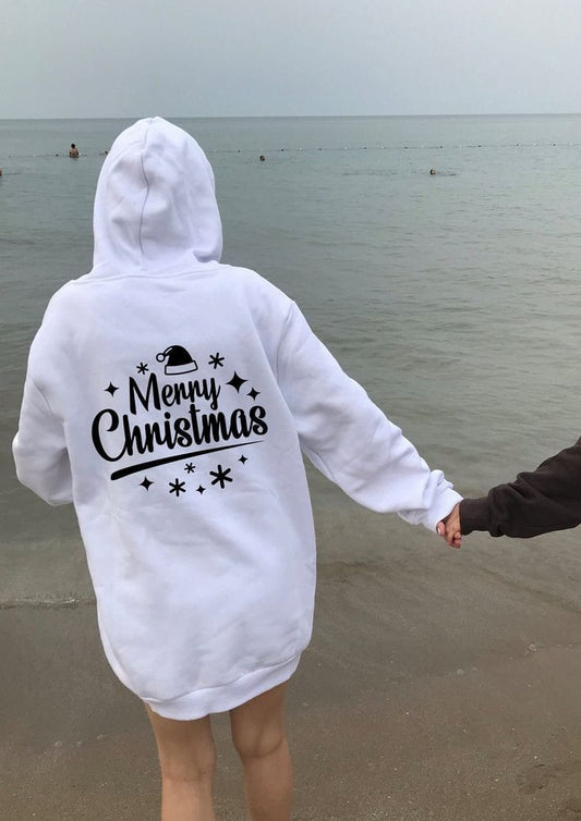 White Merry Hoodie