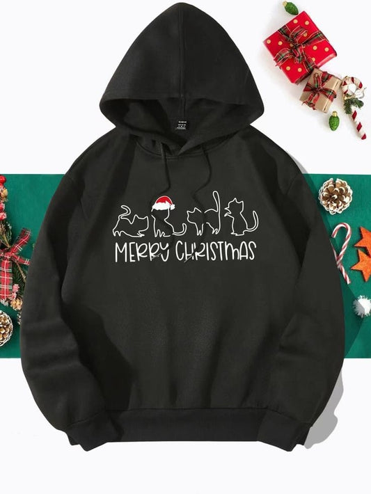 Christmas Cat Hoodie